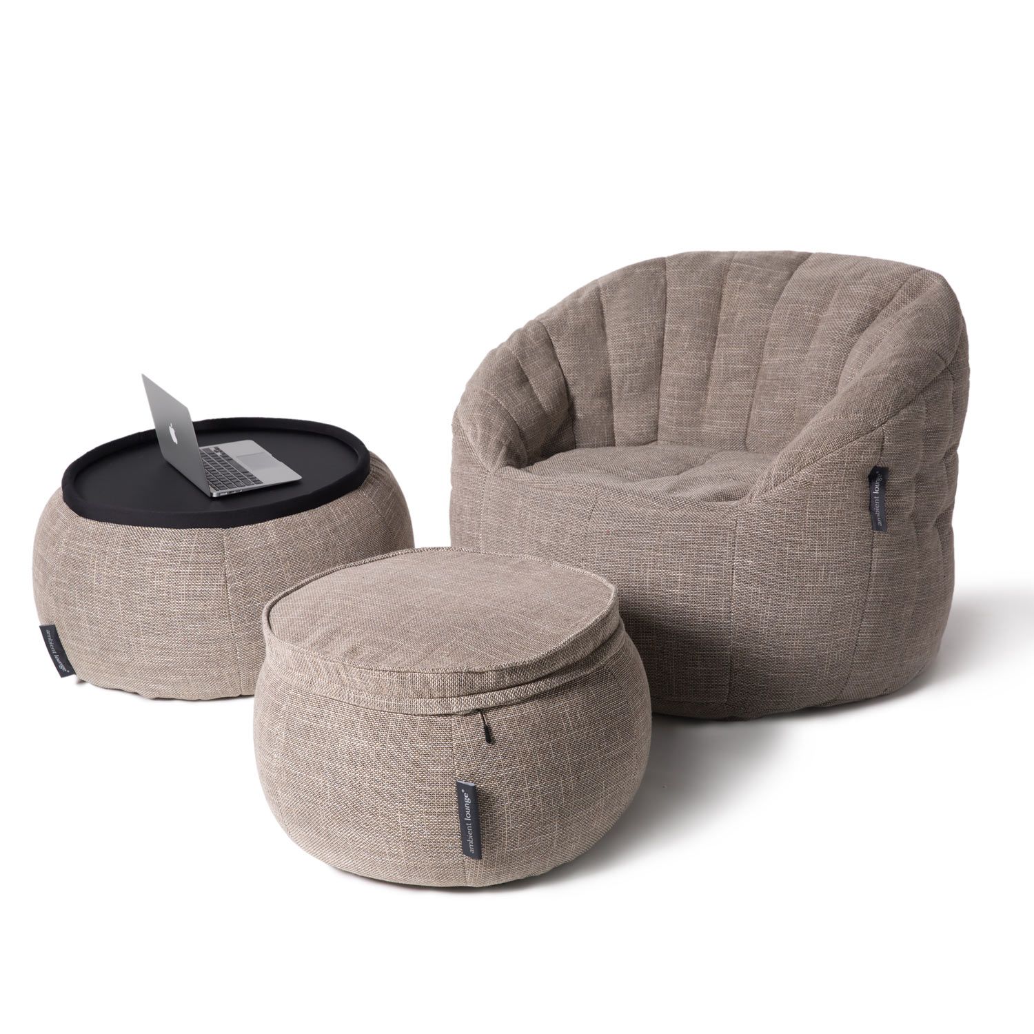 натуральное складной столик Versa Table из Sofa Weave для гостиной и лаунж-зоны рядом с диваном