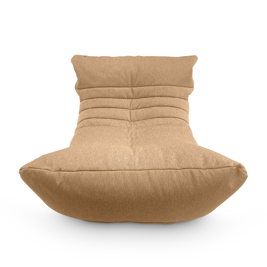натуральное акустический бескаркасный диван Acoustic Sofa жаккардовое для домашнего кинотеатра, офиса и студии — вид сбоку