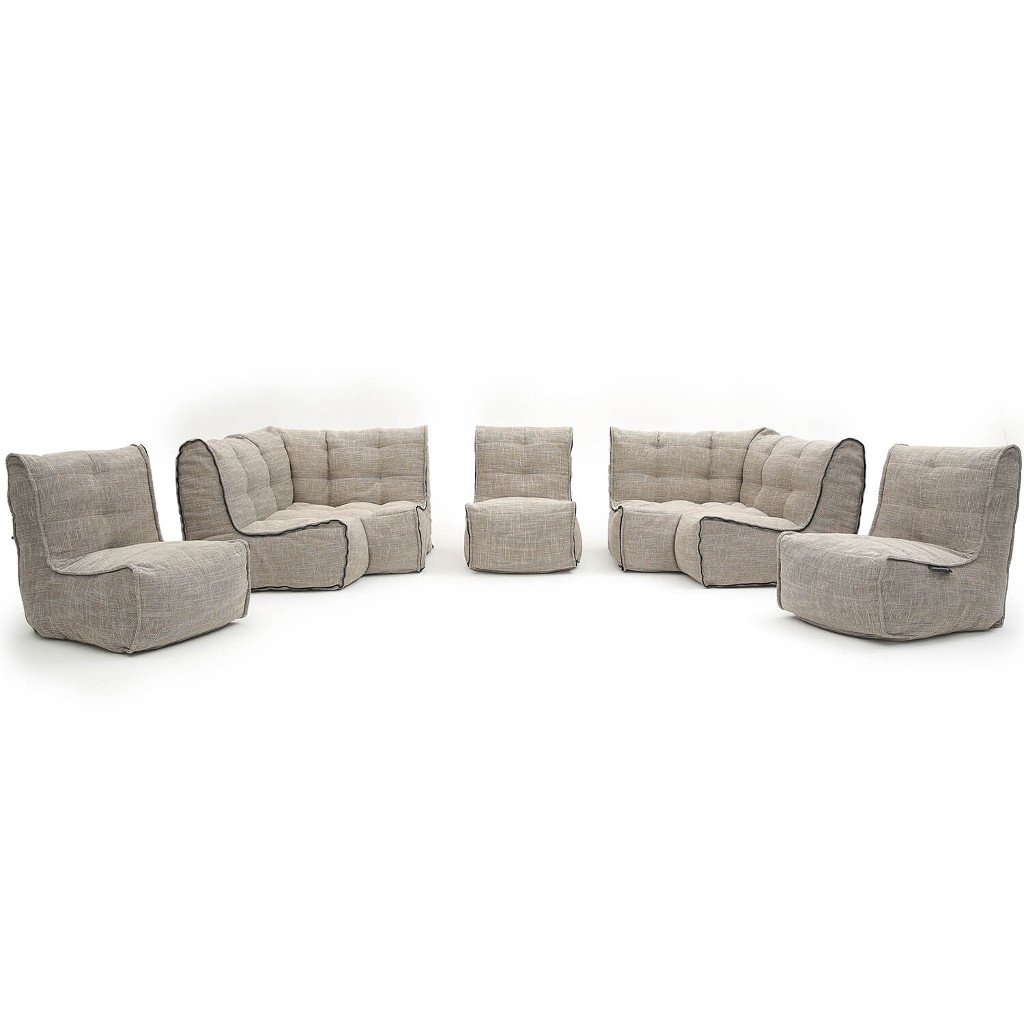 натуральное максимальный лаунж-гарнитур Mod6 Lounge Max из Sofa Weave для гостиной и event-пространства — крупный план