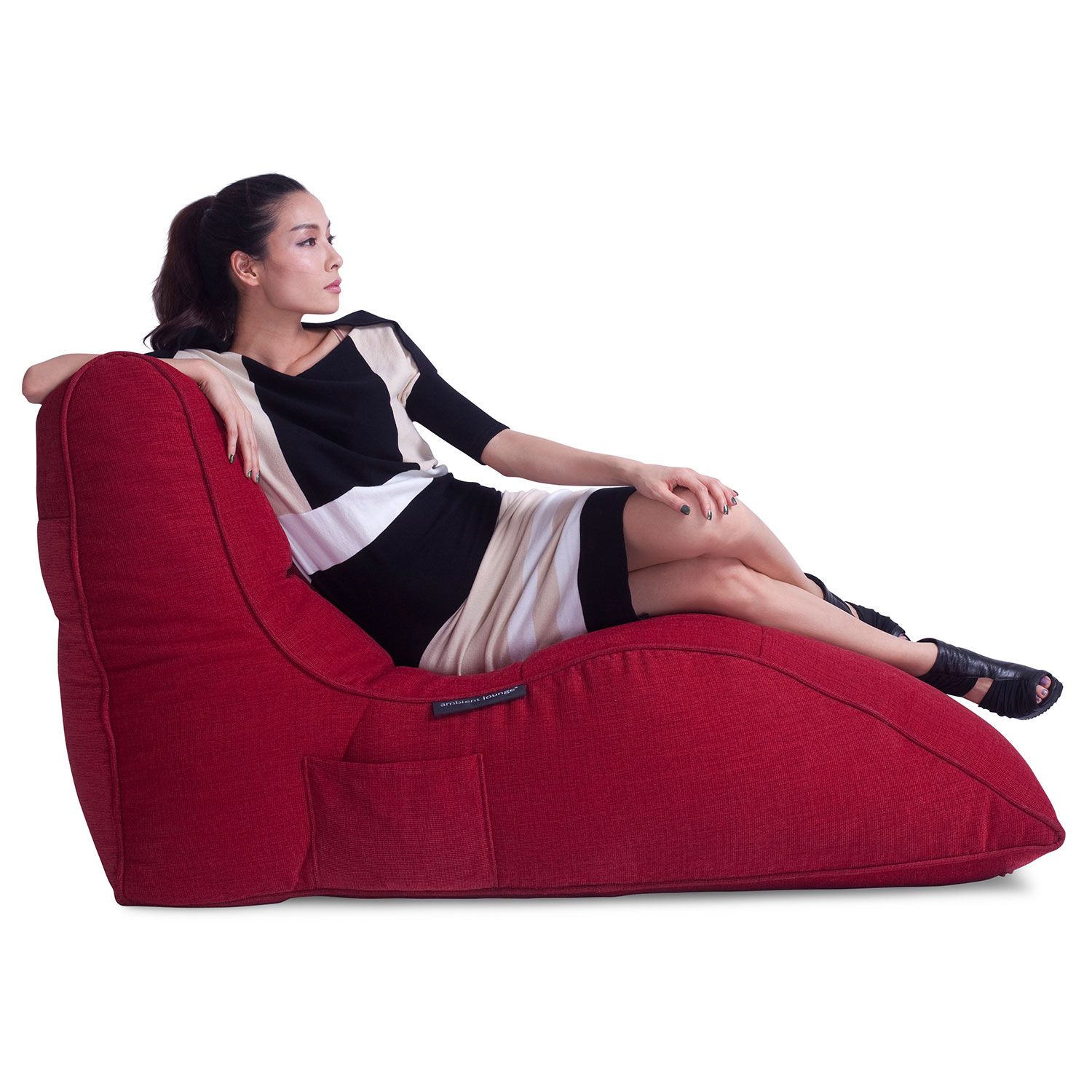 красное бескаркасный лаунж-диван Avatar Sofa из Sofa Weave для гостиной, кабинета и лаунж-зоны