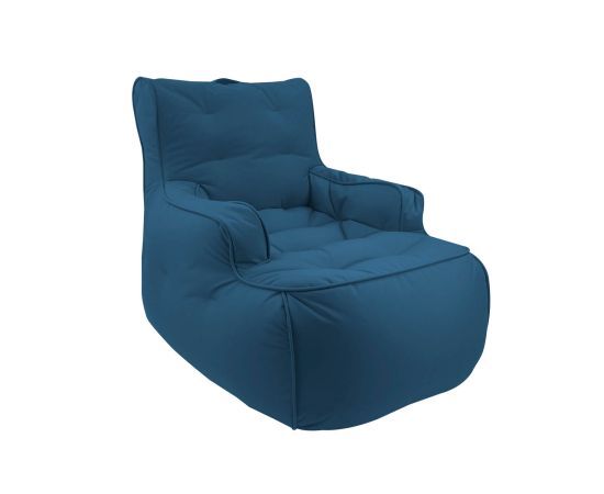 джинсово-синее уличное лаунж-кресло Tranquility Armchair уличное из олефина — дизайн и качество