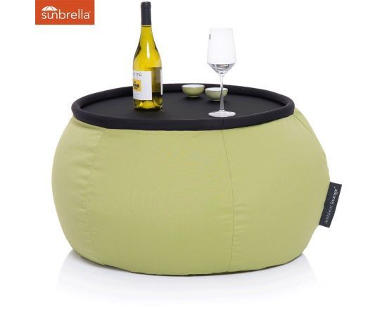 лаймово-зелёное складной столик Versa Table уличное из олефина для гостиной и лаунж-зоны рядом с диваном