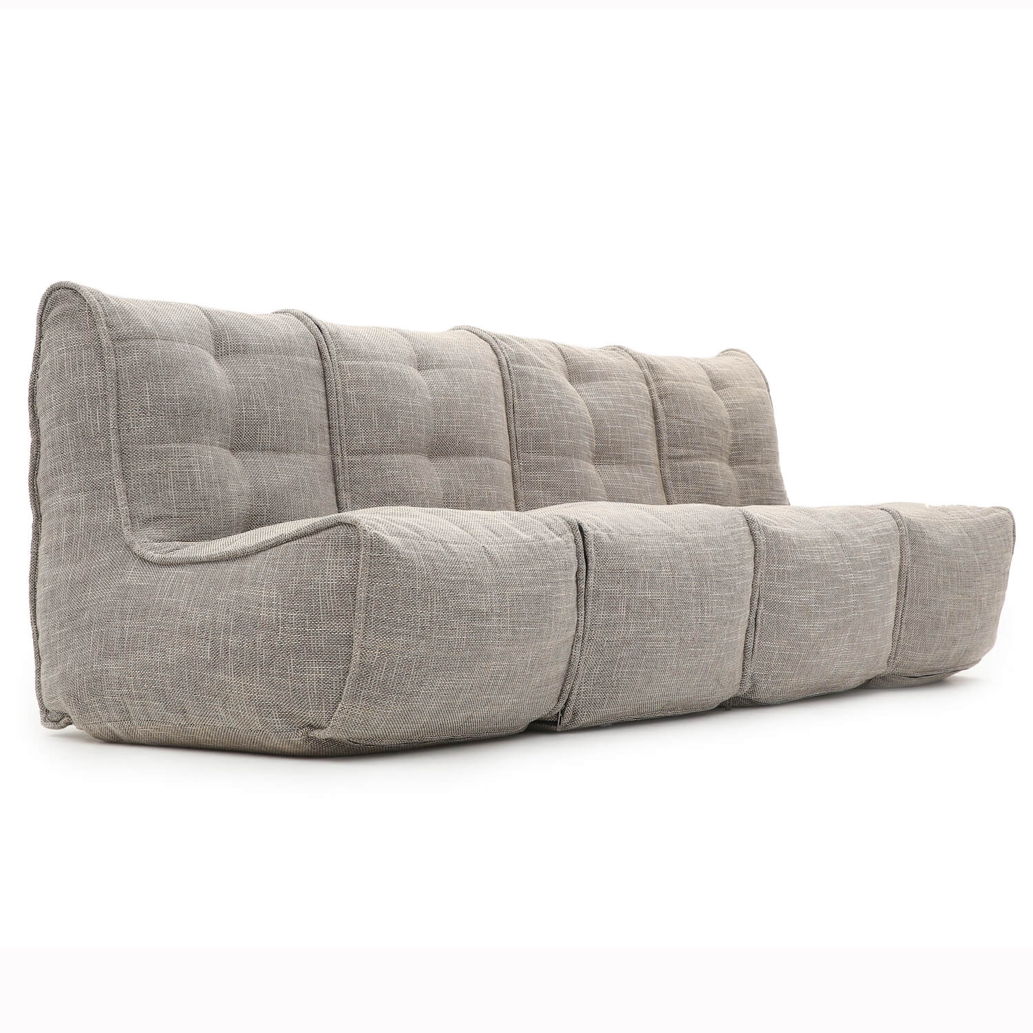 натуральное четырёхместный модульный диван Mod4 Quad Couch из Sofa Weave для гостиной и домашнего кинотеатра