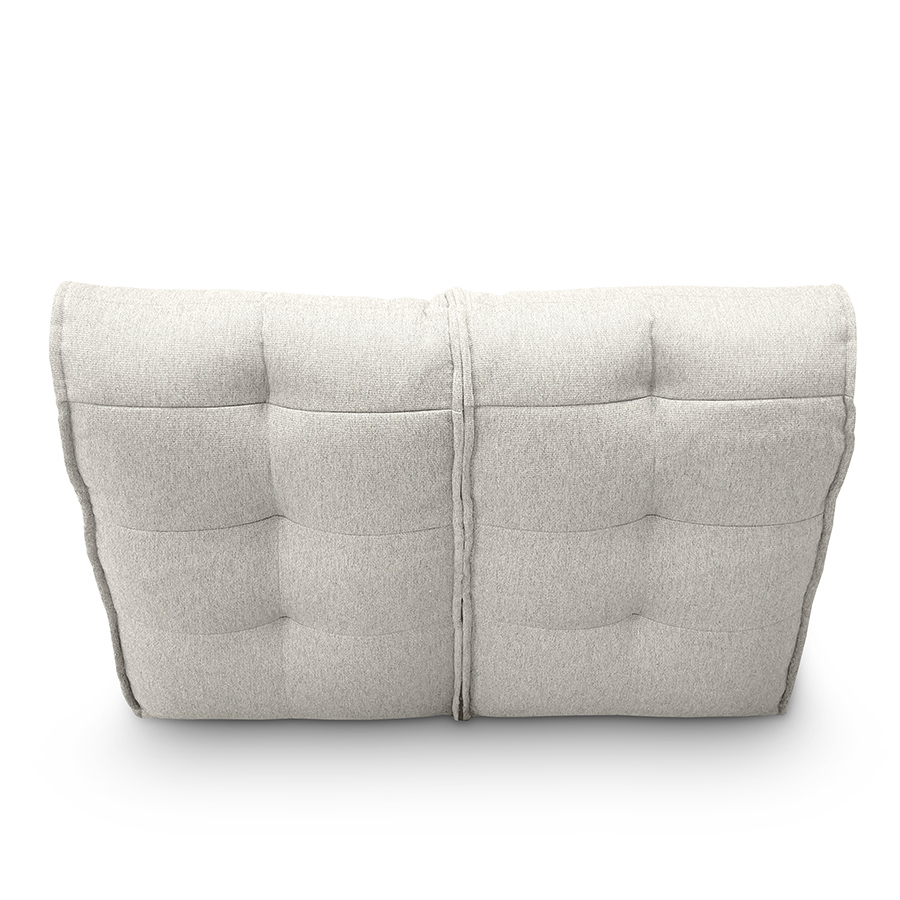 светло-серое двойной модульный диван Twin Couch жаккардовое в интерьере гостиная