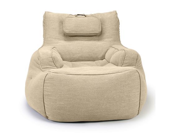 натуральное уличное лаунж-кресло Tranquility Armchair шенилловое для террасы, сада и веранды