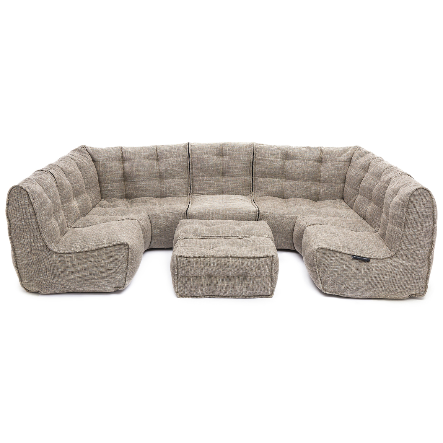 натуральное максимальный лаунж-гарнитур Mod6 Lounge Max из Sofa Weave для гостиной и event-пространства — вид сбоку