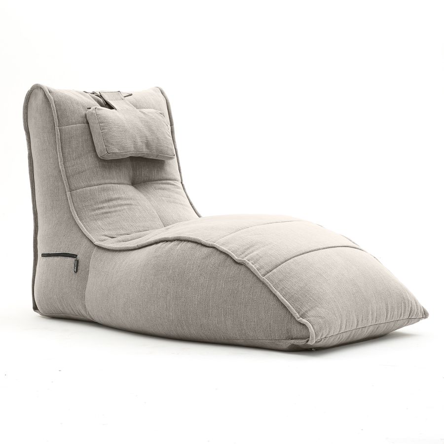 серое бескаркасный лаунж-диван Avatar Sofa шенилловое для гостиной, кабинета и лаунж-зоны — фото в интерьере