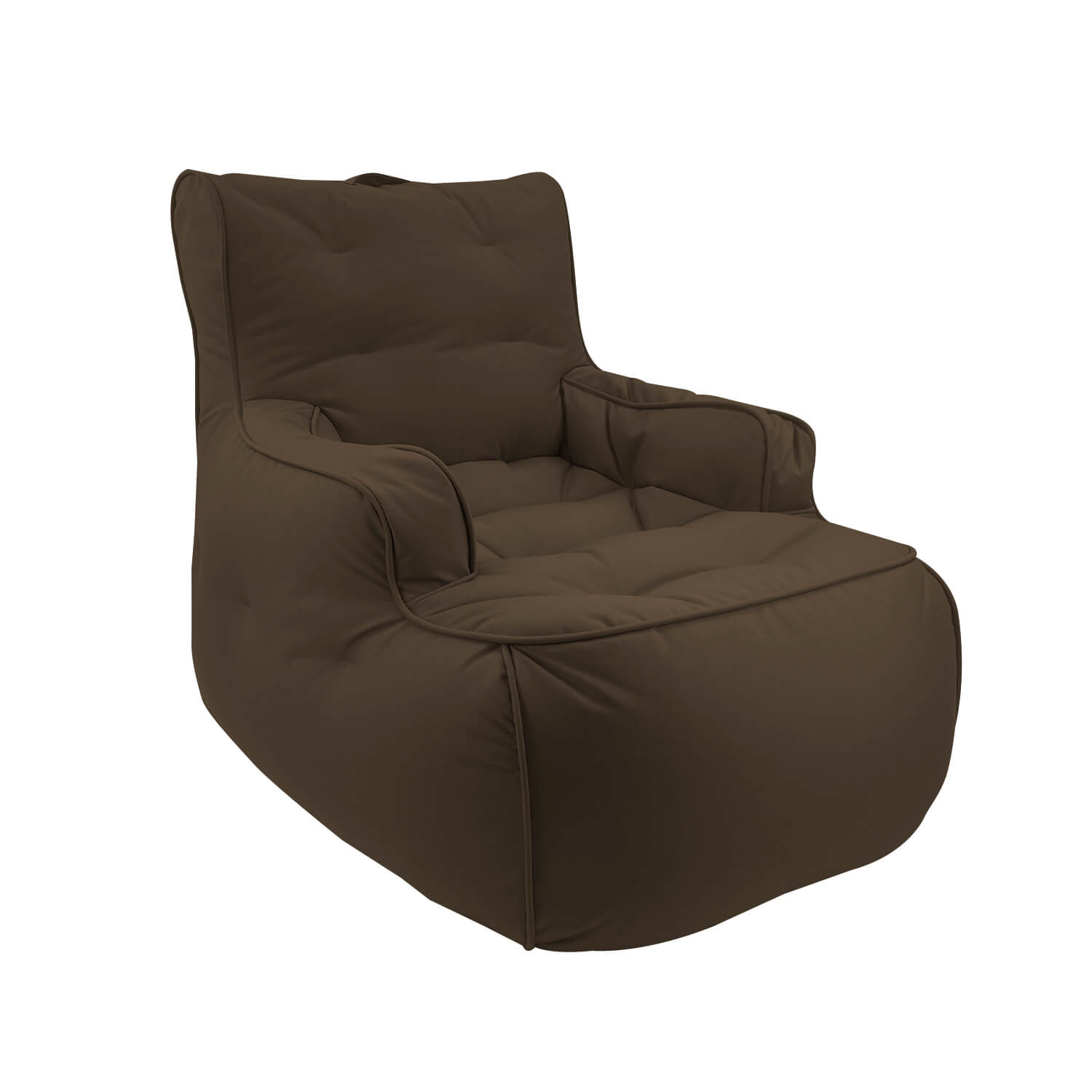коричневое уличное лаунж-кресло Tranquility Armchair уличное (Oxford) для террасы, сада и веранды
