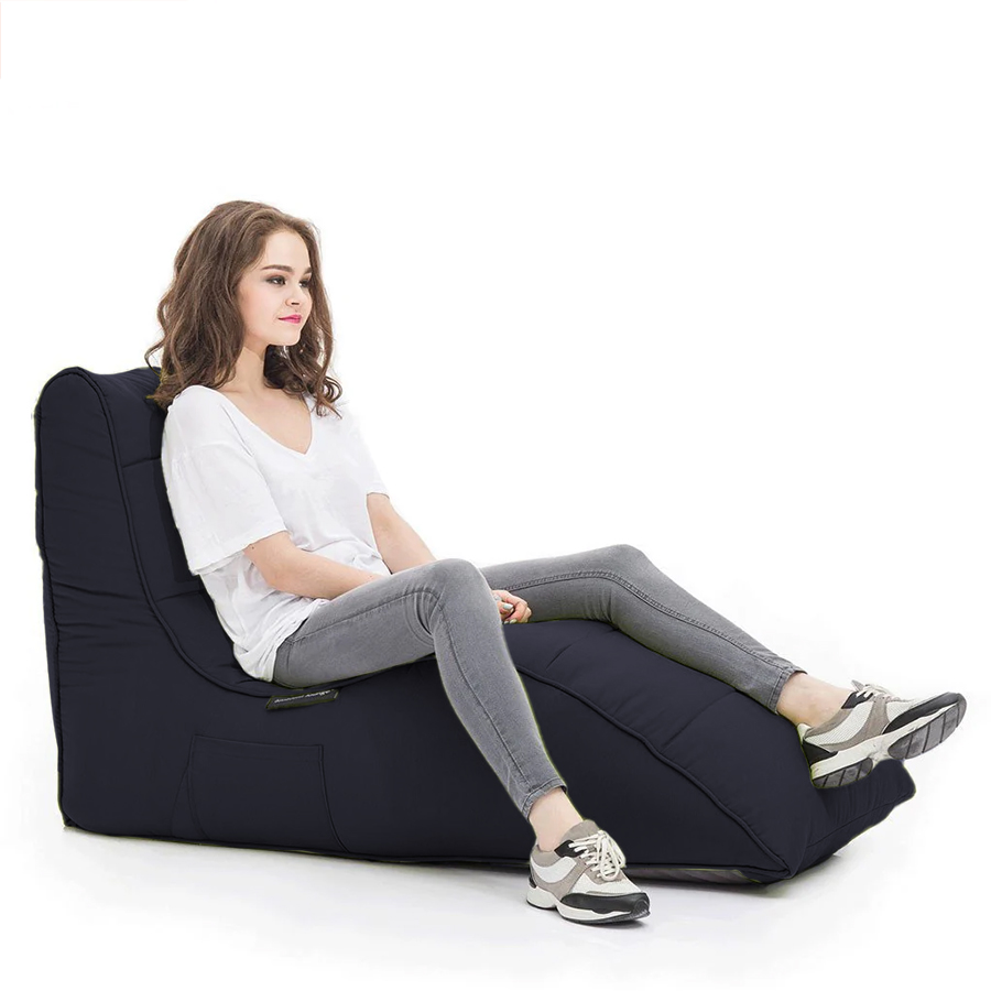 черное кресло для улицы Avatar Sofa - Black Rock (Олефин)