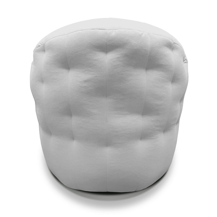 Купить лёгкое бескаркасное кресло Butterfly Light Sofa - Tundra Spring (светло-серый Велюр)