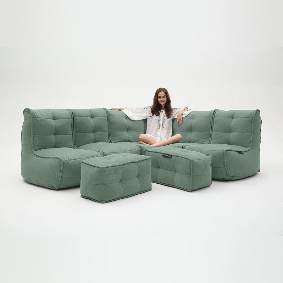 мятное большой лаунж-гарнитур Mod5 Living Lounge шенилловое для гостиной и event-пространства