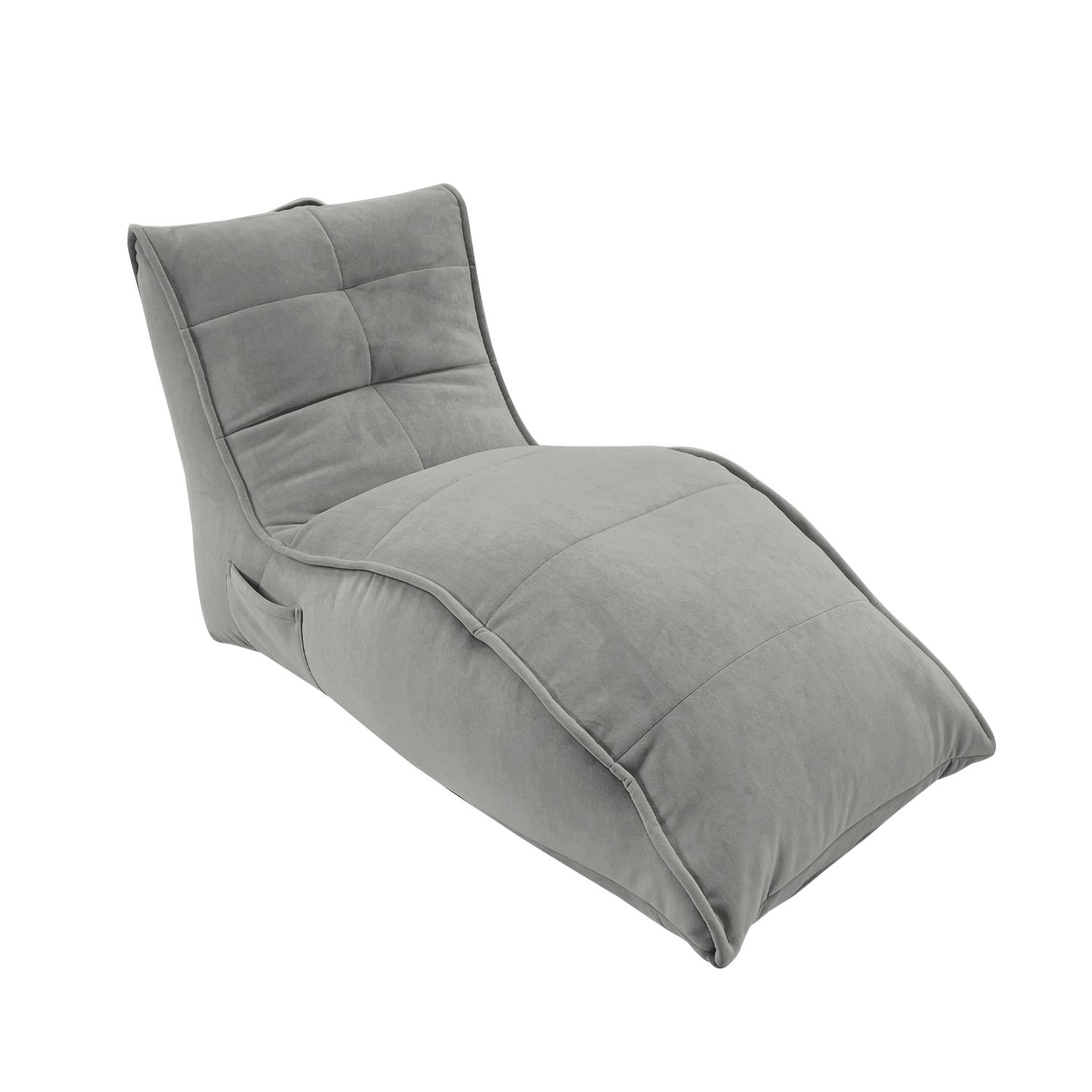 светло-серое бескаркасный лаунж-диван Avatar Sofa велюровое для гостиной, кабинета и лаунж-зоны