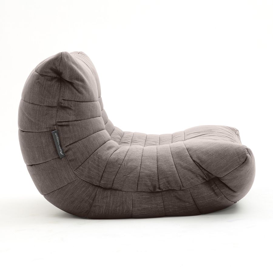 шоколадное акустический бескаркасный диван Acoustic Sofa шенилловое для домашнего кинотеатра, офиса и студии — фото в интерьере