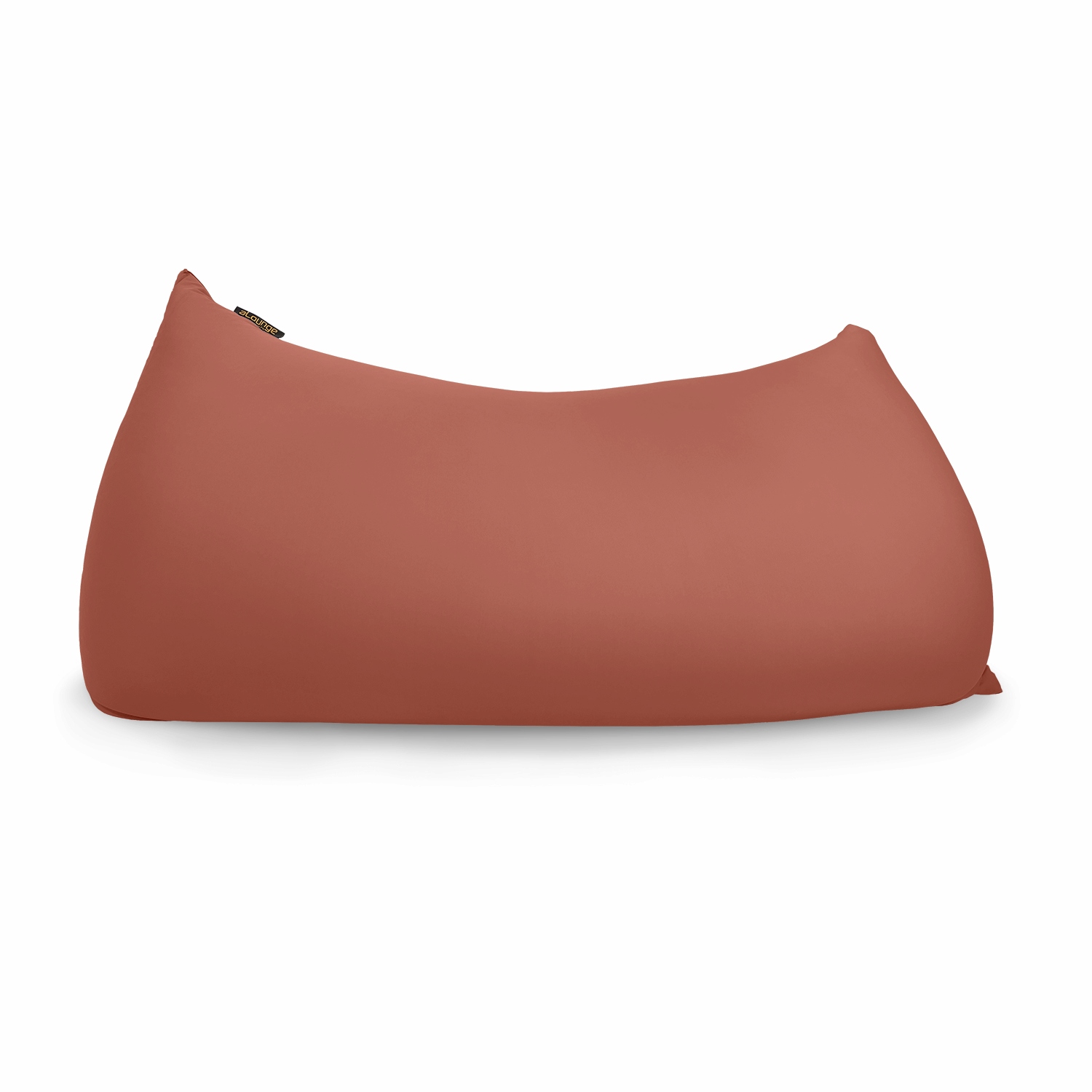 коричневое мягкое кресло-мешок SNUGG эластичное (спандекс) для детской, гостиной и игровой зоны — вид сбоку