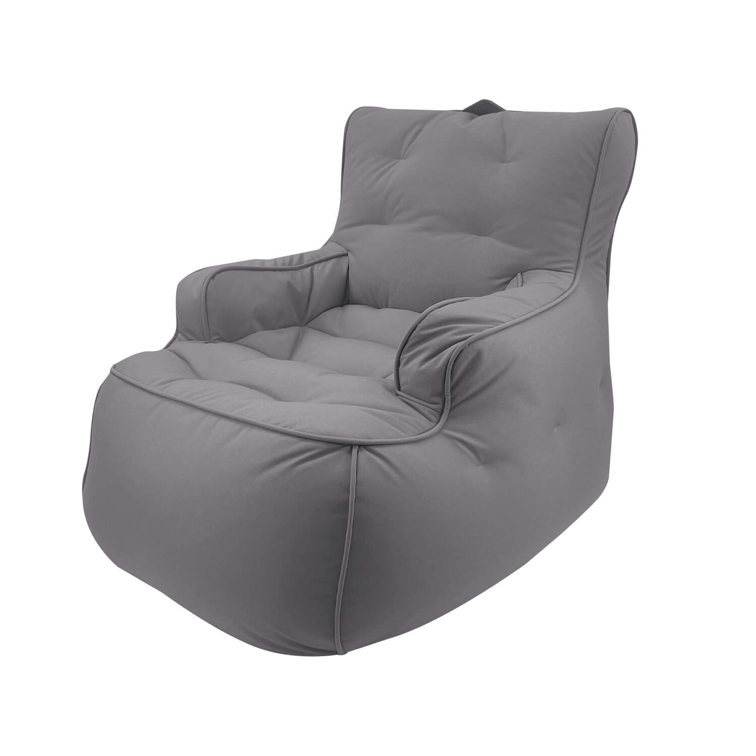 тёмно-серое уличное лаунж-кресло Tranquility Armchair уличное (Oxford) для террасы, сада и веранды — фото в интерьере