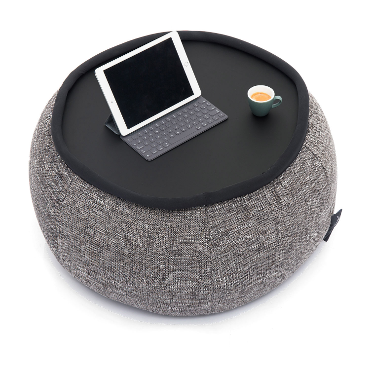 тёмно-серое складной столик Versa Table из Sofa Weave для гостиной и лаунж-зоны рядом с диваном