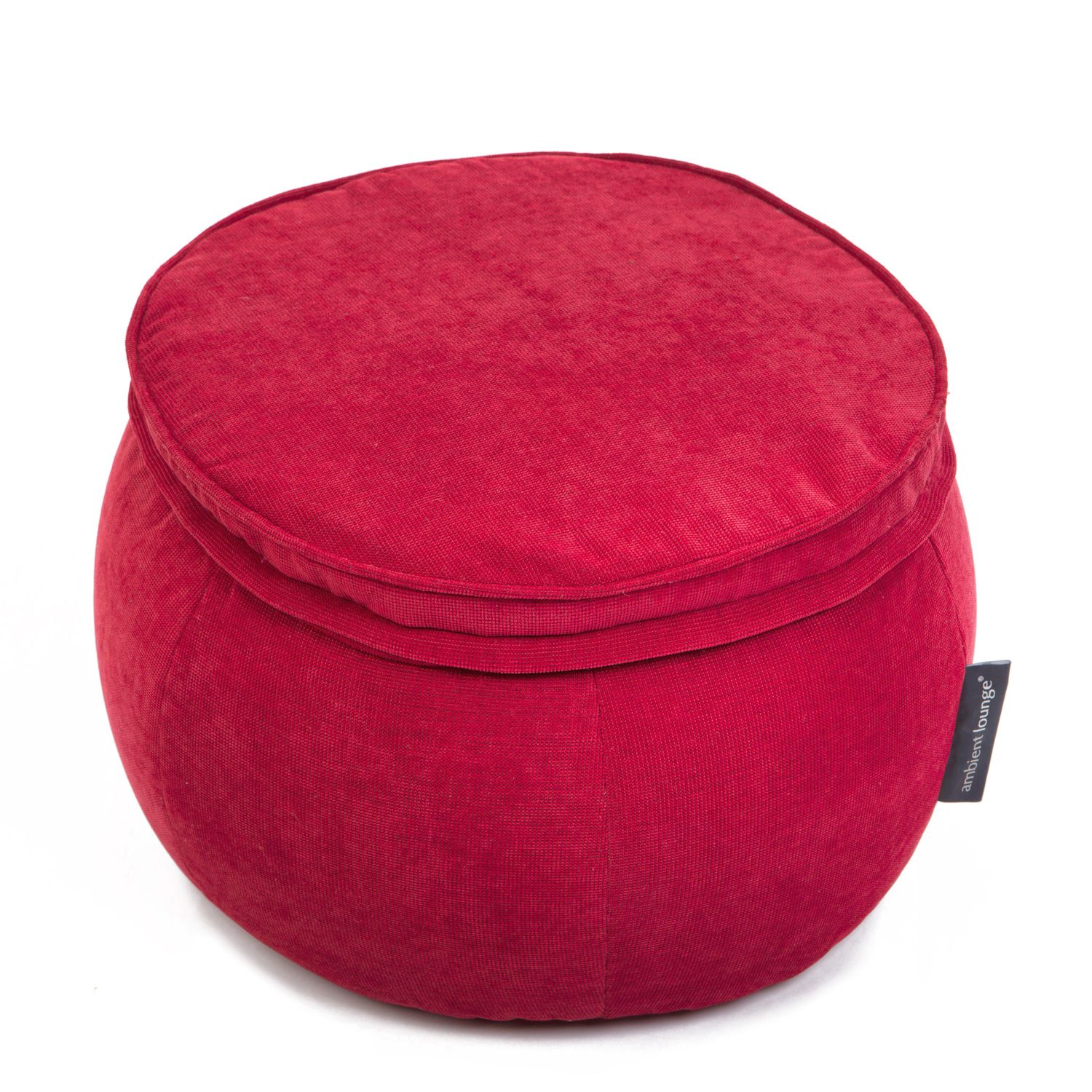 красное пуф с подлокотниками Wing Ottoman из Sofa Weave для гостиной и лаунж-зоны