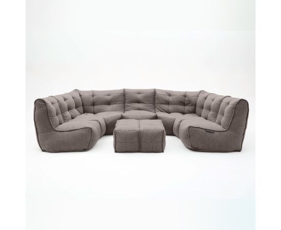шоколадное максимальный лаунж-гарнитур Mod6 Lounge Max шенилловое для гостиной и event-пространства