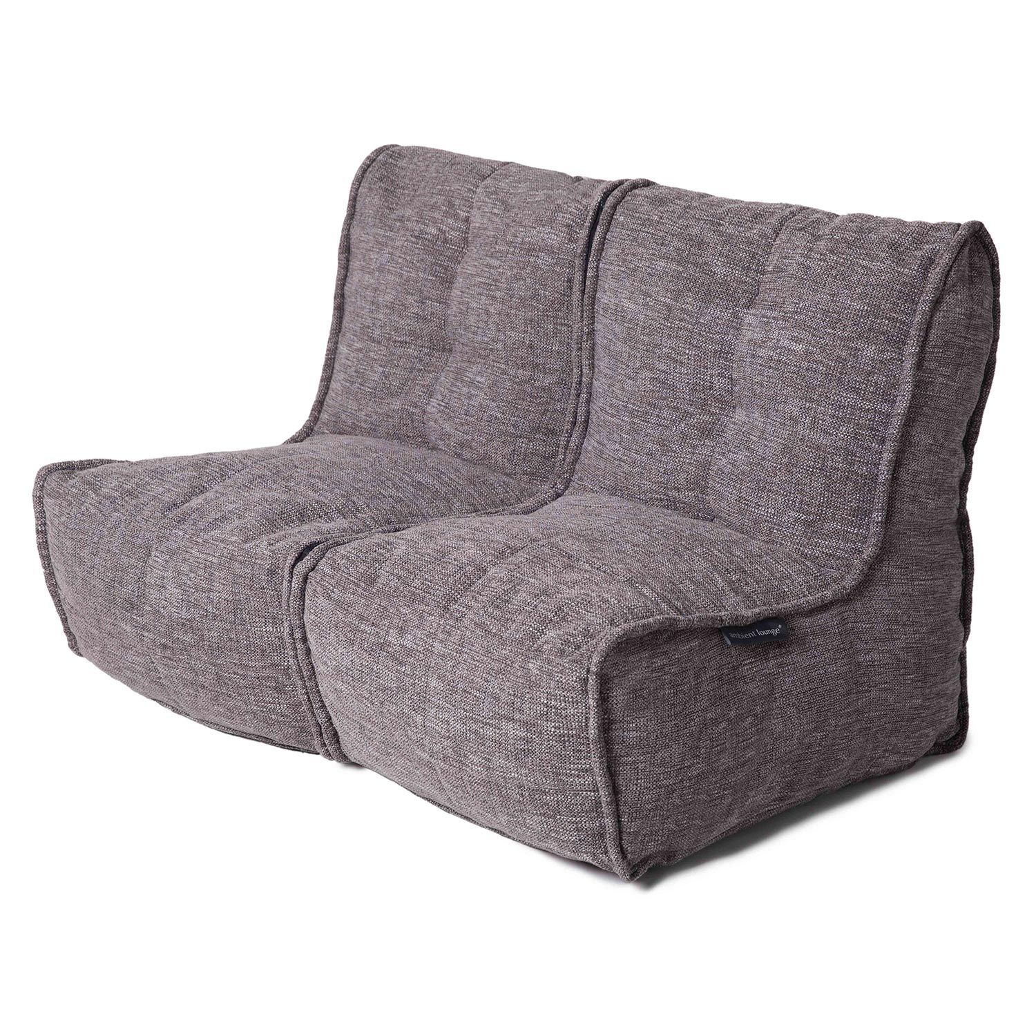 тёмно-серое двойной модульный диван Twin Couch из Sofa Weave для гостиной и переговорной — фото в интерьере