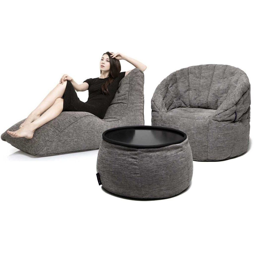 тёмно-серое лаунж-комплект Loft Package из Sofa Weave для гостиной и офиса — фото в интерьере