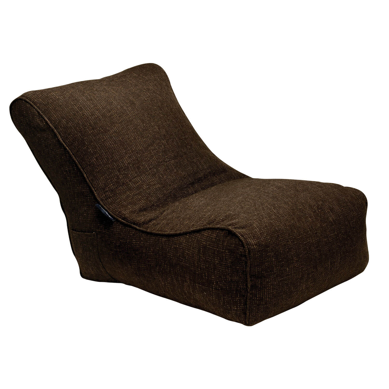 шоколадное уличный бескаркасный диван Evolution Sofa из Sofa Weave для террасы, сада и веранды — вид сбоку