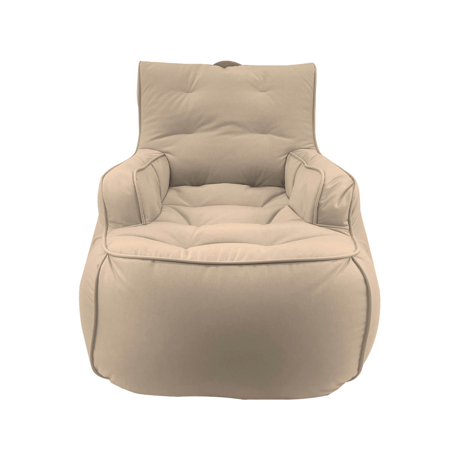 бежевое уличное лаунж-кресло Tranquility Armchair уличное (Oxford) для террасы, сада и веранды — вид сбоку