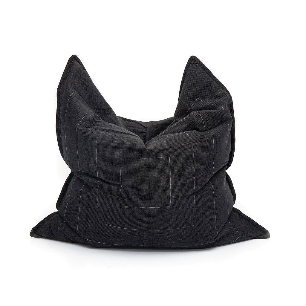 чёрное-графитовое уличный лаунж-шезлонг Zen Lounger из Sofa Weave для террасы, бассейна и сада