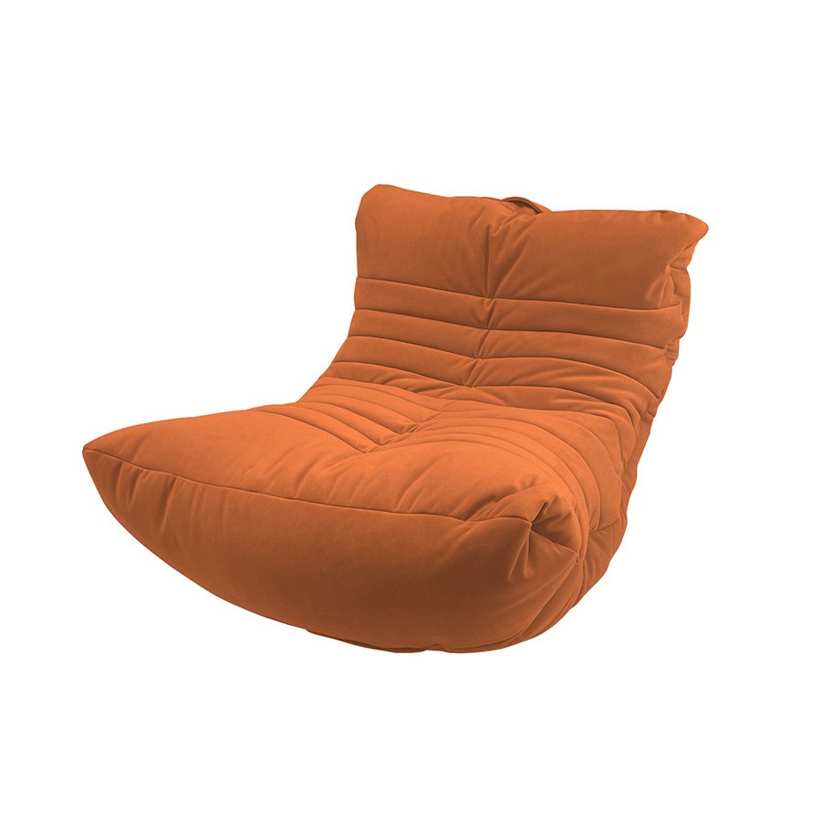 терракотовое акустический бескаркасный диван Acoustic Sofa велюровое для домашнего кинотеатра, офиса и студии