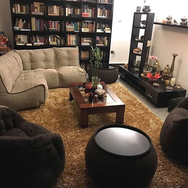 натуральное угловой модульный диван Mod3 Cozy Corner из Sofa Weave для гостиной и кабинета — фото в интерьере