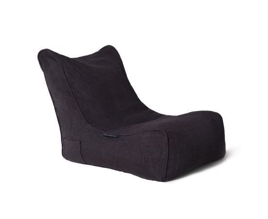 чёрное-графитовое уличный бескаркасный диван Evolution Sofa из Sofa Weave для террасы, сада и веранды