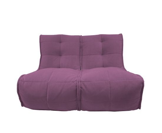 розовое двойной модульный диван Twin Couch велюровое для гостиной и переговорной