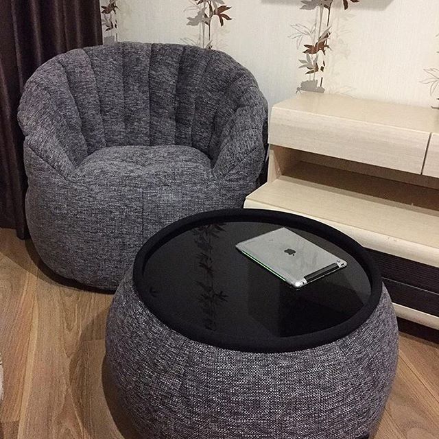 тёмно-серое комплект лаунж-мебели Cove Package из Sofa Weave для гостиной и зон отдыха — фото в интерьере