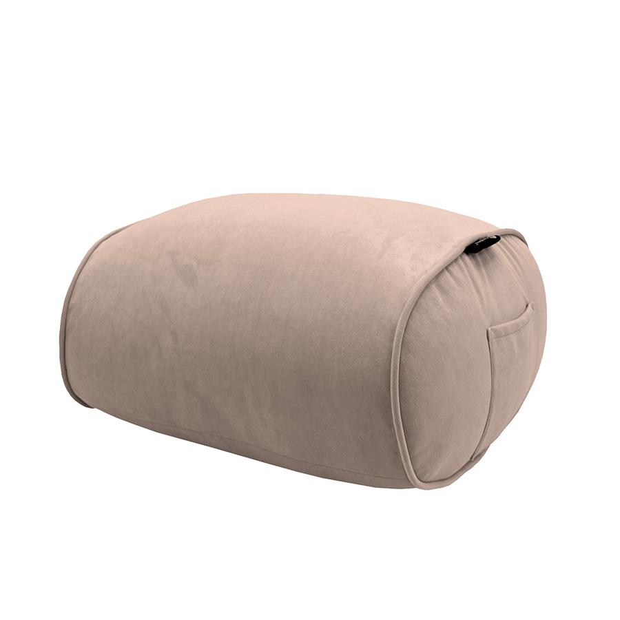 пудровое просторное бескаркасное кресло Butterfly Sofa Deluxe велюровое для гостиной, переговорной и лаунж-зоны