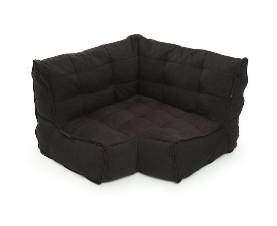 бескаркасная мебель Twin Modular Corner - Black Sapphire (Sofa Weave) Ambient Lounge из Sofa Weave Old — Black Sapphire из Sofa Weave Old в интерьере