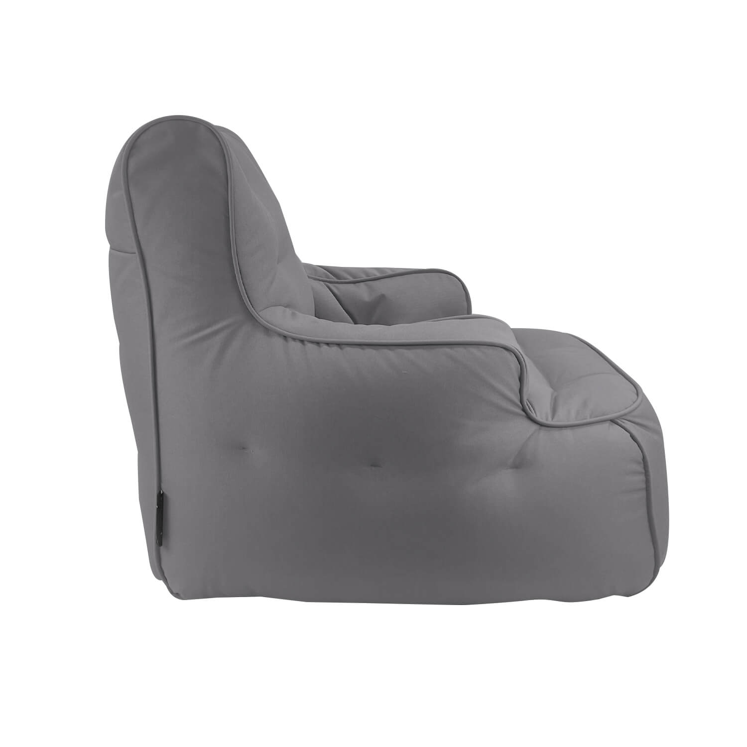 тёмно-серое уличное лаунж-кресло Tranquility Armchair уличное (Oxford) для террасы, сада и веранды — вид сбоку