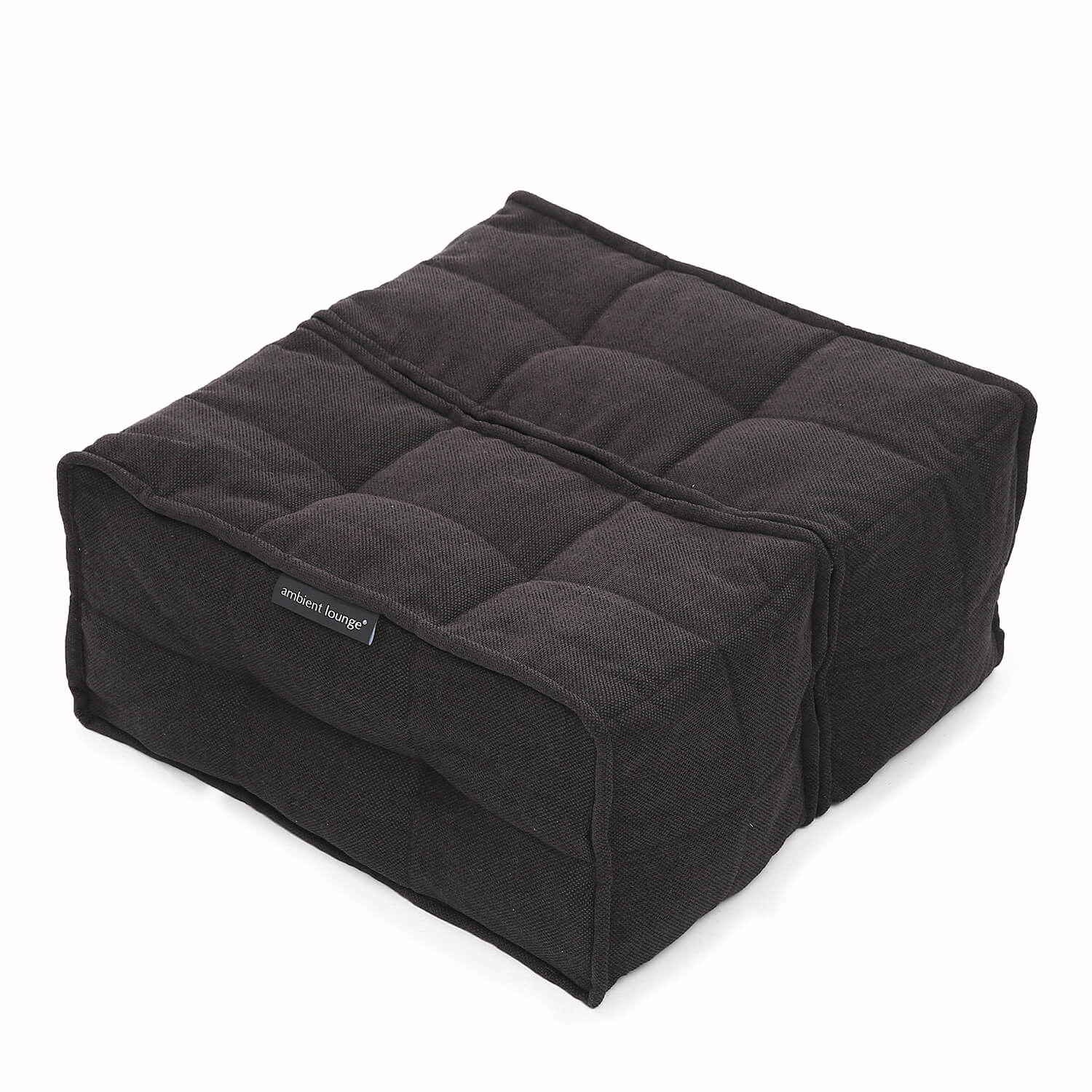 Twin Ottoman - Black Sapphire (Sofa Weave)