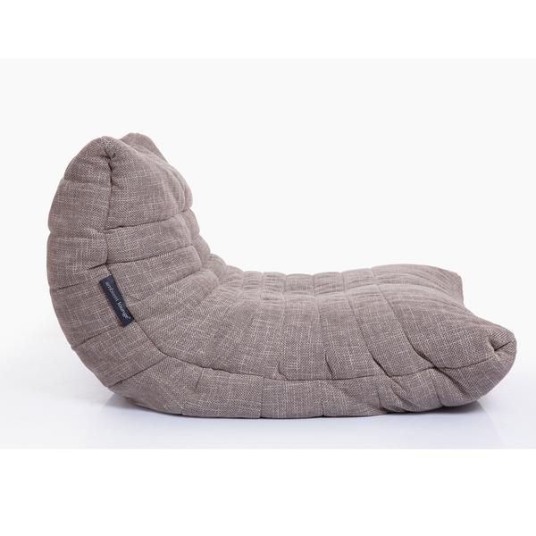 натуральное акустический бескаркасный диван Acoustic Sofa из Sofa Weave для домашнего кинотеатра, офиса и студии — вид сбоку