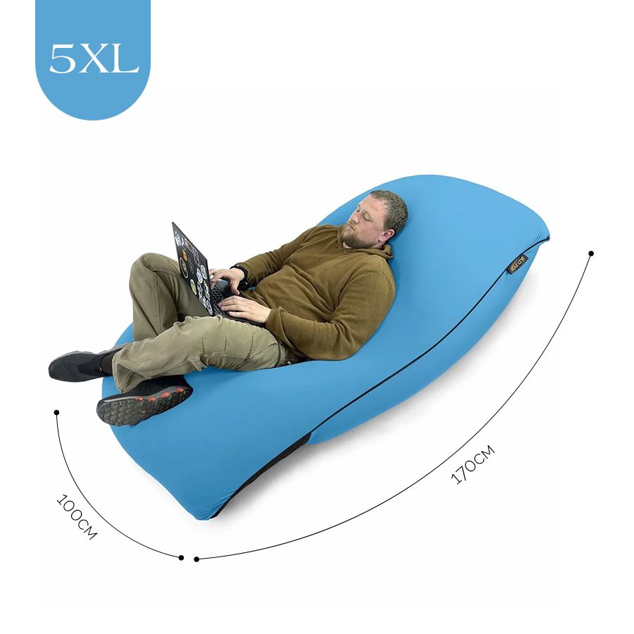 мягкое кресло-мешок SNUGG для детской, гостиной и игровой зоны — вид сбоку
