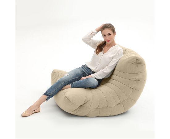 натуральное акустическое кресло-мешок Acoustic Lounge шенилловое для офиса, переговорной и студии