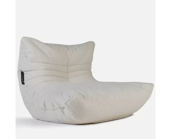 белое акустический бескаркасный диван Acoustic Sofa из буклé для домашнего кинотеатра, офиса и студии