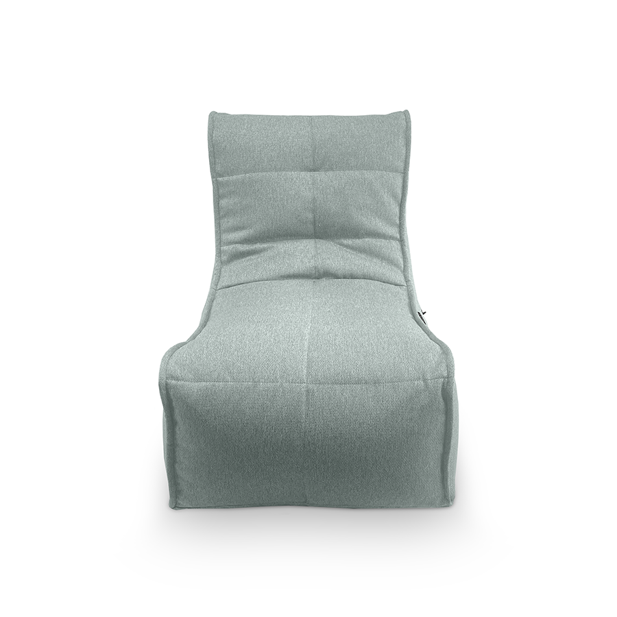 мятное уличный бескаркасный диван Evolution Sofa жаккардовое для террасы, сада и веранды