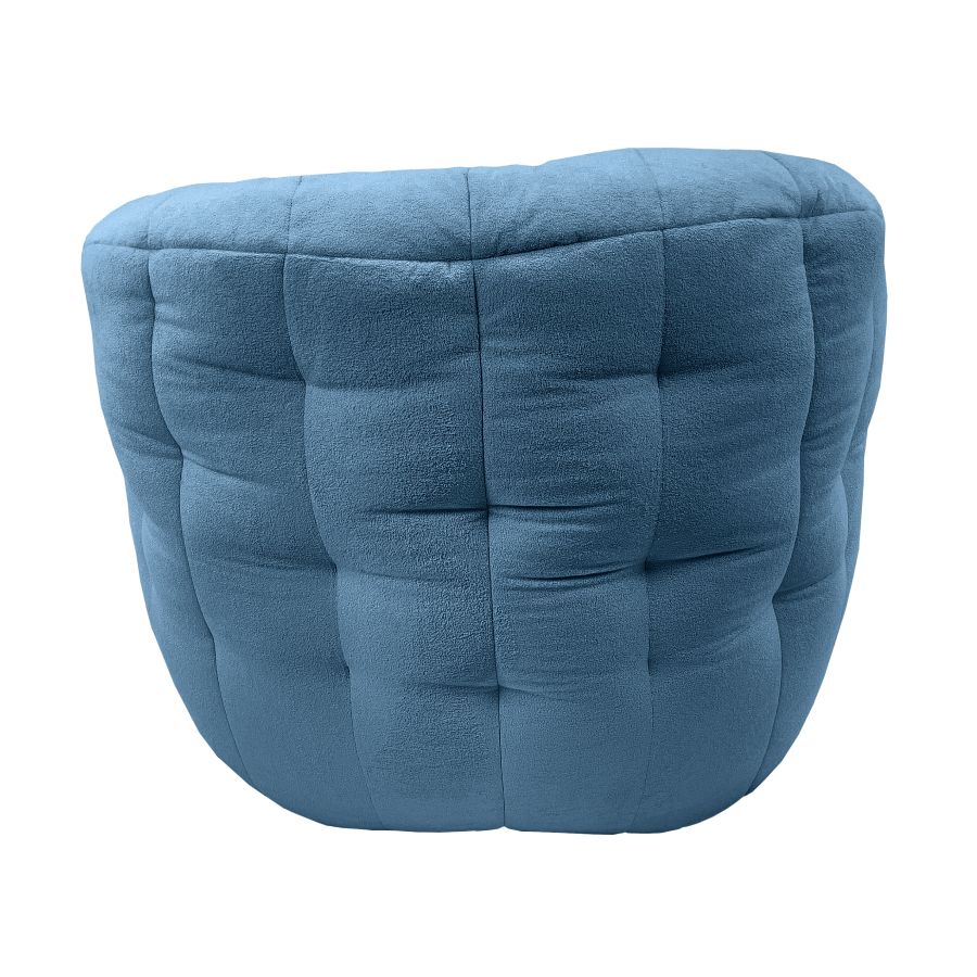 синее полукруглое бескаркасное кресло Butterfly Sofa — дизайн и качество