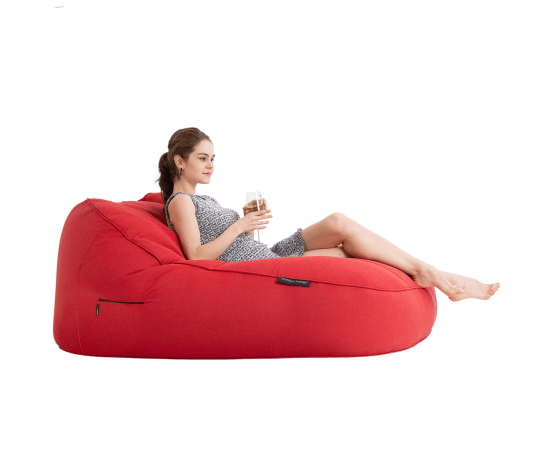 красное уличный двухместный диван Satellite Twin Sofa уличное (Oxford) для террасы, сада и event-зон