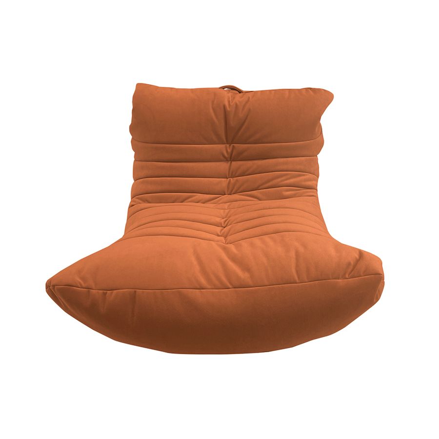 терракотовое акустический бескаркасный диван Acoustic Sofa велюровое для домашнего кинотеатра, офиса и студии