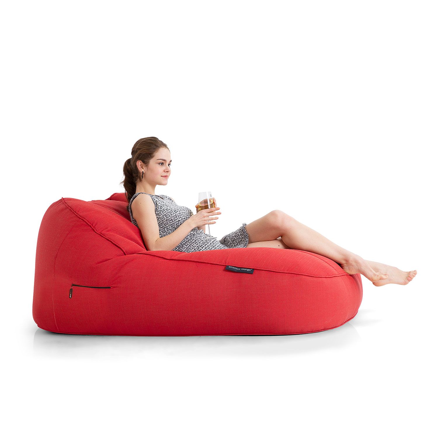 красное уличный двухместный диван Satellite Twin Sofa для террасы, сада и event-зон