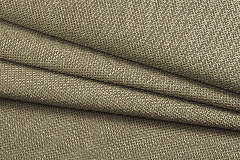 натуральное акустический бескаркасный диван Acoustic Sofa из рогожки для домашнего кинотеатра, офиса и студии — крупный план