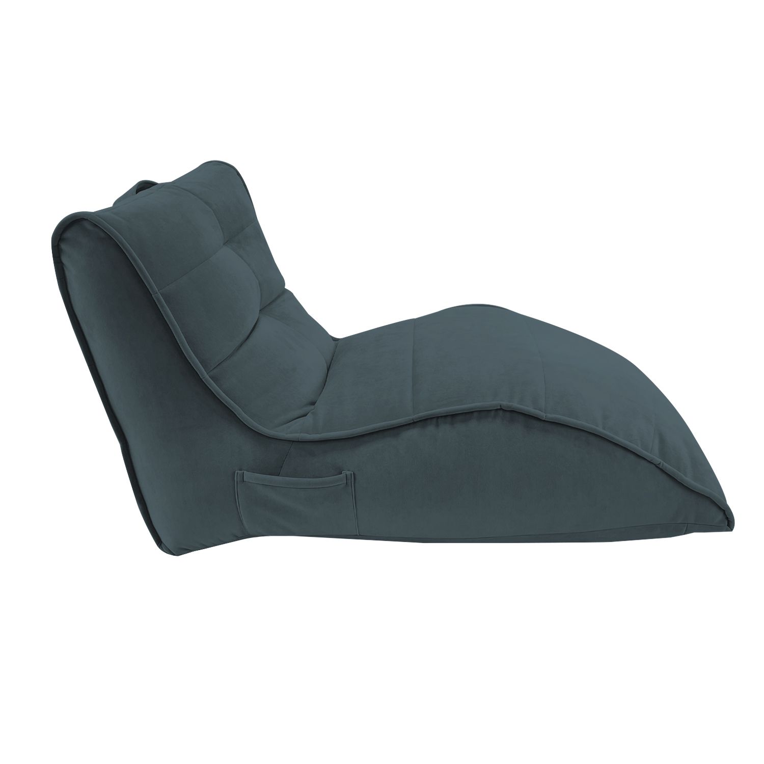 тёмно-серое бескаркасный лаунж-диван Avatar Sofa велюровое — дизайн и качество