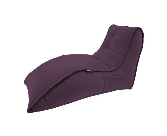 баклажановое бескаркасный лаунж-диван Avatar Sofa велюровое для гостиной, кабинета и лаунж-зоны