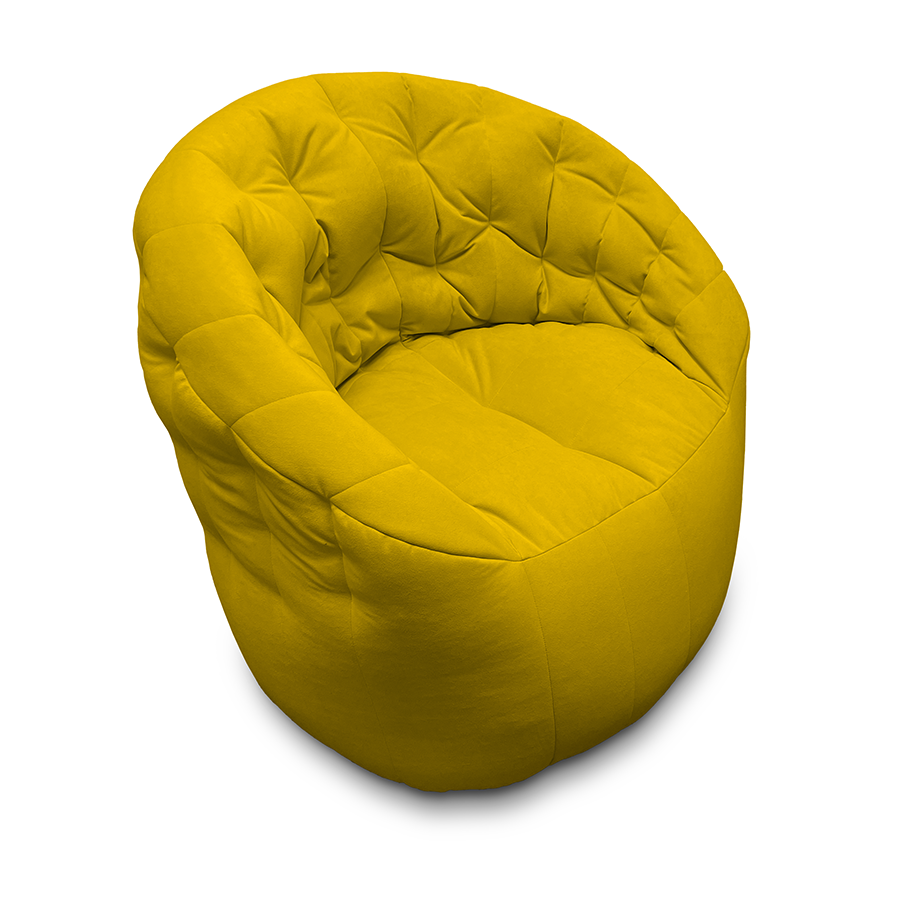 Butterfly Light Sofa - Yellow Shine (Велюр)
