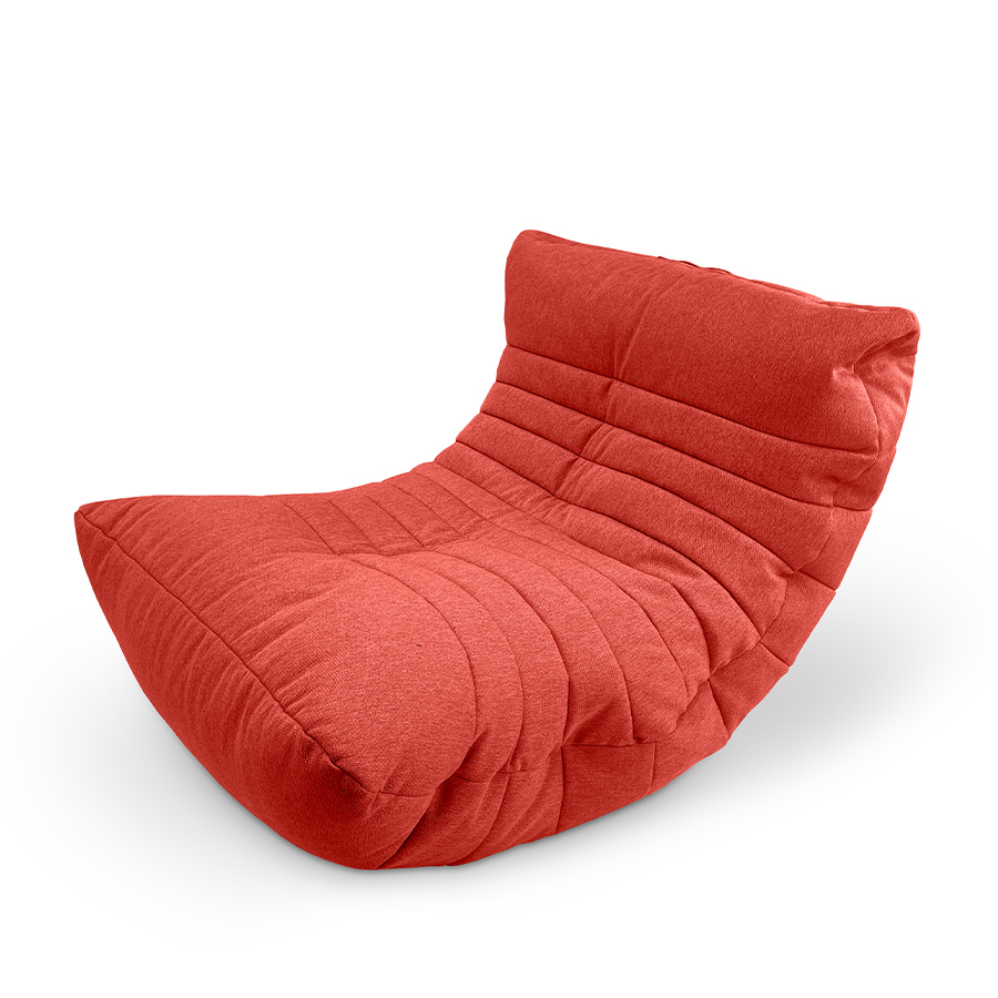 красное акустический бескаркасный диван Acoustic Sofa жаккардовое для домашнего кинотеатра, офиса и студии